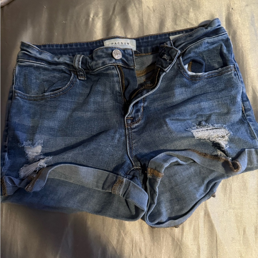 PacSun Distressed Denim Shorts